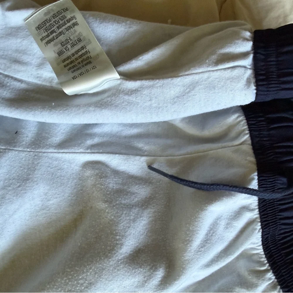 Lacoste Boys Size 12Navy Blue Athletic Shorts with Logo